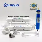 4 Stages WASHABLE Aquarium Tank Reverse Osmosis Water Filters RO DI Resin 100GPD