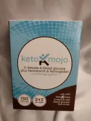 Keto Mojo, Keto Mojo TD-4279 B-Ketone & Blood Glucose Monitor, Exp 8-23