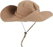 [GLSTOY] Wide Brim Beach Hat for Women Foldable Summer Fishing Hat Lightweight Chinlon Sunshade for Outdoor Travel Camping and Vacations Stylish Sun