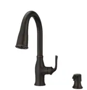 NEW!! PFISTER Barulli 1-Handle Faucet Sprayer & Deckplate IN Tuscan Bronze
