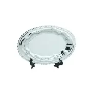 6.7*10inch Ellipse Metal Plate Decoration Home Jewelry Display Gift for Wedding