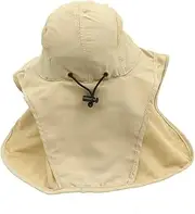 [Ipetboom] Sun Protection Hat Outdoor Cap for Men Women Lightweight Breathable Fishing Hat for Spring Summer Beach Activities Khaki