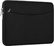 ampoock Laptop Sleeve Case 14 inch, Shockproof Protective Laptop Cover Briefcase Carrying Computer Bag with Accessory Pocket Portable Laptop Sleeve for 14" MacBook, HP, Dell, Lenovo, Acer, Black