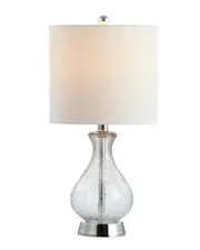 JONATHAN Y Playa 21in Metal Bubble Glass LED Table Lamp