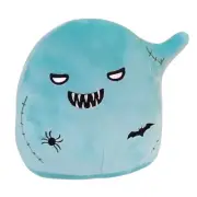 Halloween Monster Ghost Plushie Soft Light Blue Pillow Stuffed Animal 10" x 10"