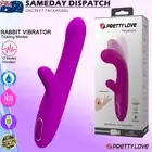 Flexible Rabbit Vibrator Realistic Dildo GSpot Clitoris Stimulator Adult Sex Toy