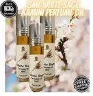 White Sage Roll on Bottle Free Kamini Indian Perfume Oil 8ml - 3 Bottle Pack