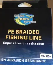 (on sale) PE /Dyneema braid fishing line 10lb Blue 150m
