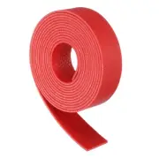 Leather Straps, 0.8 Inch Wide 79 Inch Long Flat Leather Strips Cord, Red
