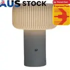 Table Lamp Wireless Mushroom Lamp with Touch Control for Bed Desk Table Office