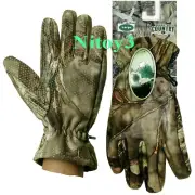 Mossy Oak Break-up Country Tricot Shell Hunting Gloves Men Large: 9.5-10”