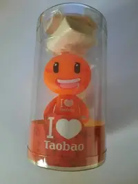 在飛比找Yahoo!奇摩拍賣優惠-淘寶官方經典淘公仔 i love taobao 可當手機吊飾