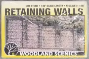 WOODLAND SCENICS-#C1159-CUT STONE RETAINING WALLS N-SCALE Free Shipping