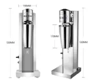 TECHTONGDA 110V Single Head Stainless Steel Cocktail Mixer Milkshake Machine