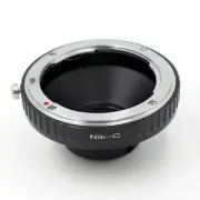Nik-C Adapter For Nikon F Mount Ai D Lens To 16mm C Mount Film Movie Camera