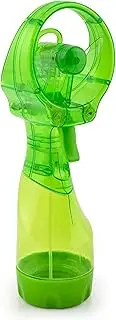O2COOL Deluxe Handheld Battery Powered Water Misting Fan (Green)