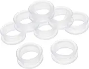 8pcs Scissors Silicone Ring Goth Professionnel Opawspet Finger Protector Ring Scissors Scissor Case Supple Small Hair Scissors Sheer Finger Grips Rug Decor Pliante White