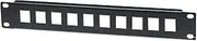 INTELLINET 714860 10" Blank Patch Panel, 1U, Ten Ports, Black