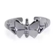 925 Sterling Silver Butterfly Design Adjustable Toe Ring for Women