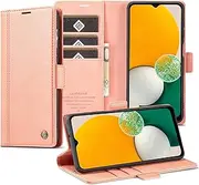 GoshukunTech for Samsung Galaxy A34 5G Case,for Galaxy A34 5G Wallet Case,Flip Leather Wallet Cover with Card Holder Cash Pocket Magnetic Closure[ Rose Gold ]