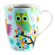 Divinity Boutique Owl Mug - Inspirational Ceramic Coffee Mug with Scripture for