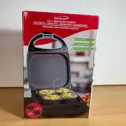 Blue 3 in 1 Breakfast Maker Egg Omelets, Bites, Sandwiches NEW In BOX