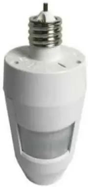 50065 360-Degree Motion Activated Light Socket Control, White