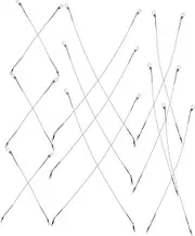 High Strength Steel Wire Fishing Leaders Kit Double Connector Lock for Biteresistant Rigging