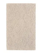 Verlaine Fadden Modern Minimalist Wool Accent Rug
