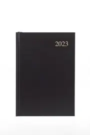 Collins Essential A5 Day to Page 2023 Diary - Black