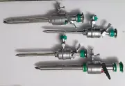 Laparoscopic Trocar With Cannula Pyramidal Tip Flap Endoscopy Set 5mm 10mm 4Pc