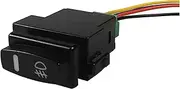 AMGHCGTEEW 1Piece Car Fog Light Switch Fit for Renault Laguna Megane Scenic Twingo Espace Master Trafic Size 5 Pin ON-Off Button 12V