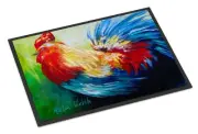 Caroline's Treasures MW1085MAT Bird - Rooster Chief Big Feathers Door Mat Indoor