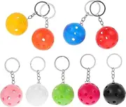 PENIKOKO 9Pcs Golf Sports Themed Keychains Creative Hole Ball Key Rings Durable key for Backpacks Party Favors and Bag Charms Unique Keyring