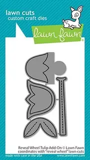 Lawn Fawn Lawn Cuts Die Reveal Wheel Tulip Add-on