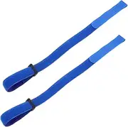 CORHAD 2 Pcs Bikes Wheel Stabilizer Heavy Duty Securing Tie Down Fastening Straps Reusable Bicycle Wheel Straps for Rack Blue