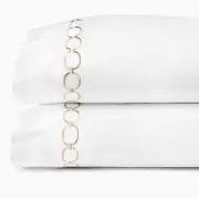 Sferra Catena Pillowcase, Set of 2, Standard