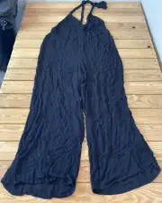 asos design NWOT women’s halter top jumpsuit size 10 black n5