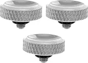 uxcell Camera Shutter Button, 3 Pack Soft Shutter Release Button Pure Copper Camera Button Carved Suitable for Nikon for Fujifilm for Leica DSLR/SLR Camera, Silver