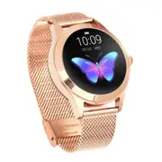 1.04 inch TFT Color Screen Smart Watch IP68 Waterproof,Metal Watchband,Support Call Reminder /Heart Rate Monitoring/Sedentary reminder/Sleep Monitoring/Predict Menstrual Cycle Intelligently(Gold)
