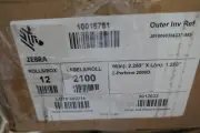 GENUINE 12 Rolls Zebra 10015781 Z-Perform 2000D 2.25x1.25 Direct Thermal Label