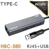 在飛比找蝦皮購物優惠-≈多元化≈附發票 INTOPIC USB3.1 RJ45鋁合