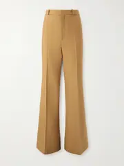 [Chloé] Chloé - Wool Straight-leg Pants - Light brown - FR 36 FR 36 Brown
