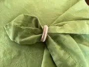 Napkin Rings Set Of 12 Spring Yarn Wrap Pink Napkin Holders 2” New