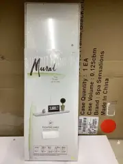 Mural 24" x 8" Inch Floating Shelf White 35 Lbs Capacity - NIB