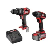 Ozito PXC 18V Brushless Hammer Drill And Impact Driver Kit PXBHIK-400