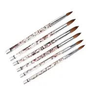 Kolinsky Sable Hair Nail Art Manicure Tool Liquid Glitter Handle Acrylic Brush