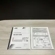 JVC DR-MV100B VHS DVD Video Recorder OWNER'S USER MANUAL with Quick Start Guide
