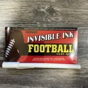 Yes & Know Invisible Ink Football Game Book & Pen Lee Publications, New & Sealed
