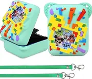 RAIALL Silicone Cover Case for Bitzee Disney Interactive Toy Digital Pet, Kids Protective Bitzee Disney Virtual Electronic Pet Lanyard Silicone Holder, Portable Travel Soft Silicone Sleeve, Green